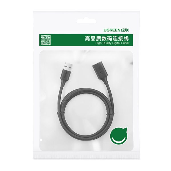 Adapteris USB kabeļa kabelim 2,0 50 cm melnajam kabelim
