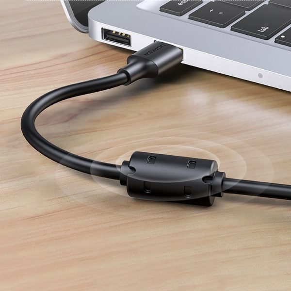 Adapteris USB kabeļa kabelim 2,0 5m melns kabelis