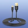 USB kabeļa kabelis -mini USB 5 -PIN GOLLE -PLATED 0,5 m melns