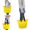 PVC ūdensnecaurlaidīga pludmales soma ar 11L plecu siksnu - dzeltena