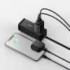 Kompaktais 2x USB 10.5W lādētājs melnais lādētājs