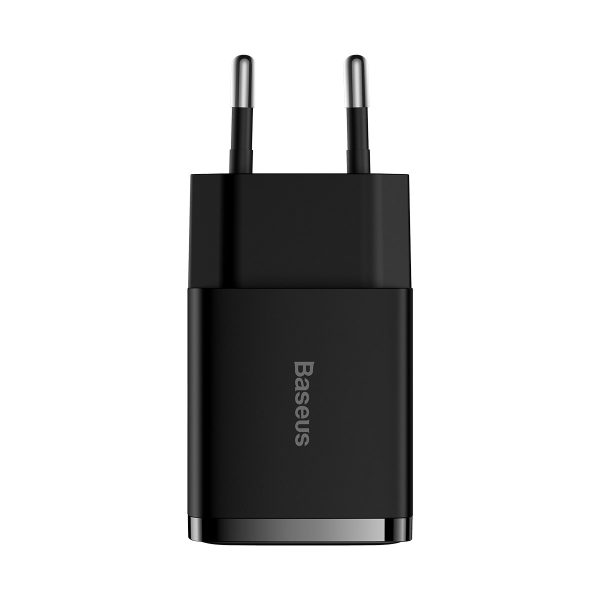 Kompaktais 2x USB 10.5W lādētājs melnais lādētājs