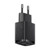 Kompaktais 2x USB 10.5W lādētājs melnais lādētājs