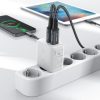 GAN 2X USB 18W QC 3.0 AFC FCP melnais lādētājs