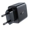 GAN 2X USB 18W QC 3.0 AFC FCP melnais lādētājs