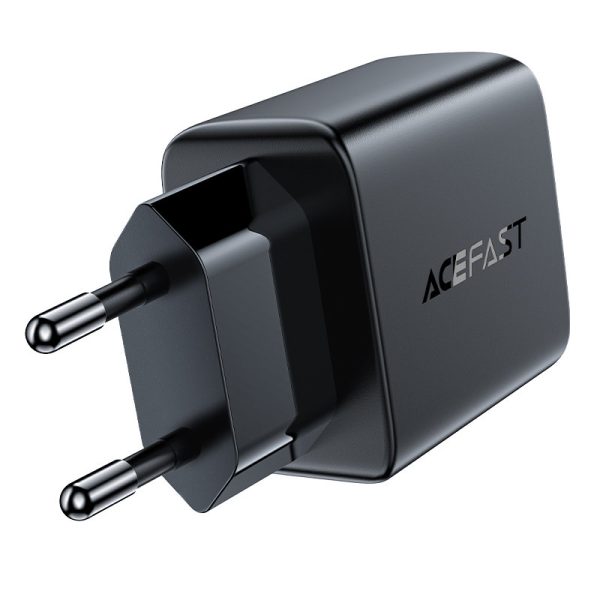 GAN 2X USB 18W QC 3.0 AFC FCP melnais lādētājs