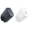 Angļu A32 GAN tīkla lādētājs Divi USB-C PD 50W UK spraudnis