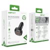 2x USB automašīnas lādētājs 1X USB-C 66W barošanas piegāde QC 4.0 melns