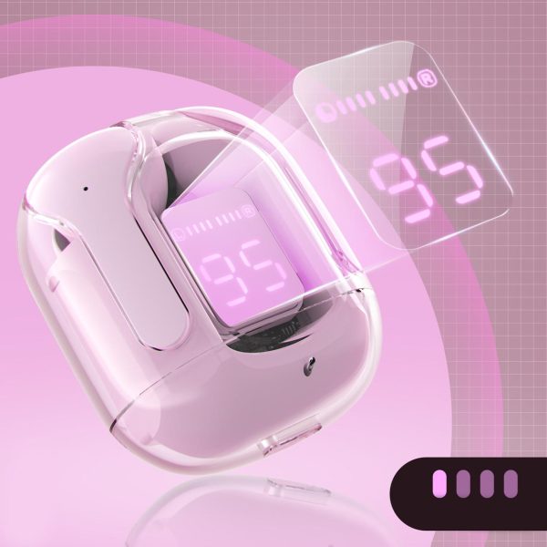 Dimulējot bezvadu austiņas TWS Bluetooth Pink