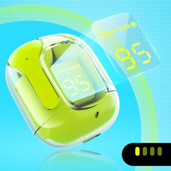 TWS Bluetooth bezvadu austiņas zaļās