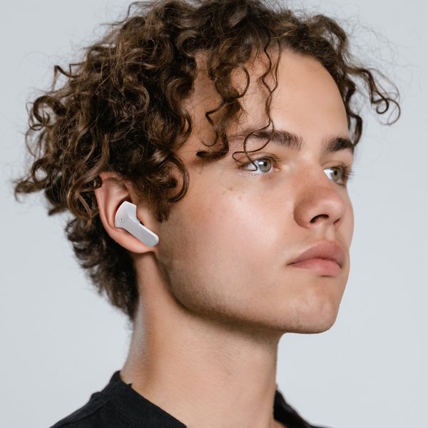 TWS Bluetooth bezvadu austiņas pelēkas