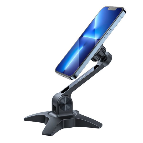 Stand stenda magnētiskais rokturis telefona melnam