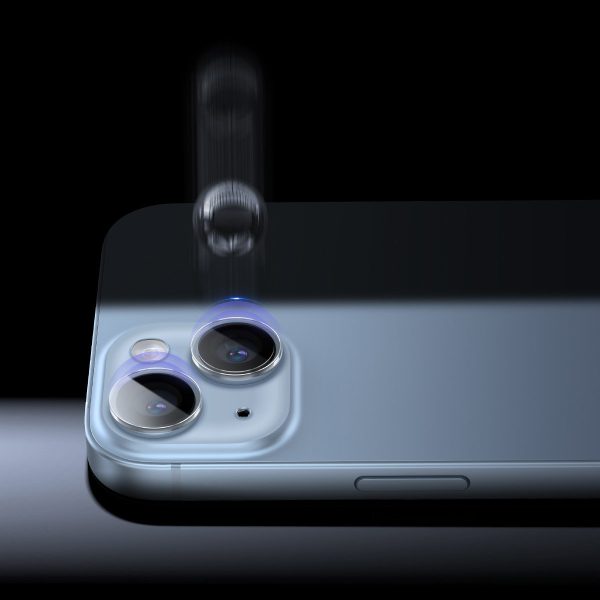 Rūdīts stikls iPhone 14/14 plus objektīviem plus caurspīdīgs + tīrīšanas komplekts