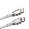 Kabelis Kabelis ātrai uzlādēšanai Glimmer Series USB-C 480MB/S PD 100W 2m balts