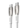 Kabelis Kabelis ātrai uzlādēšanai Glimmer Series USB-C 480MB/S PD 100W 2m balts