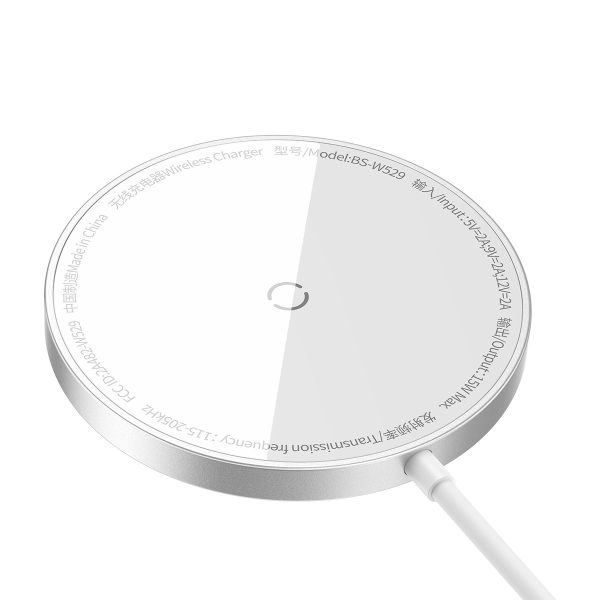 Mazs indukcijas lādētājs MagSafe Simple Mini3w sudrabs