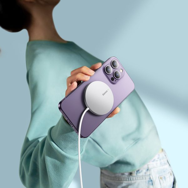 Mazs indukcijas lādētājs MagSafe Simple Mini3w sudrabs