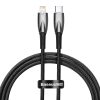 Kabelis Kabelis ātrai uzlādēšanai iPhone USB -C - zibens 480MB/s PD 20W 1M melns