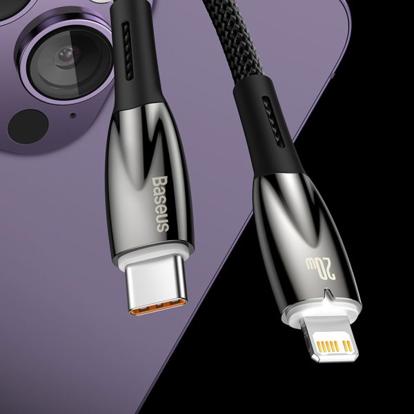 Kabelis Kabelis ātrai uzlādēšanai iPhone USB -C - zibens 480MB/s PD 20W 1m balts