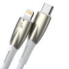 Kabelis Kabelis ātrai uzlādēšanai iPhone USB -C - zibens 480MB/s PD 20W 1m balts