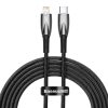 Kabelis Kabelis ātrai uzlādēšanai iPhone USB -C - zibens 480MB/s PD 20W 2m melns