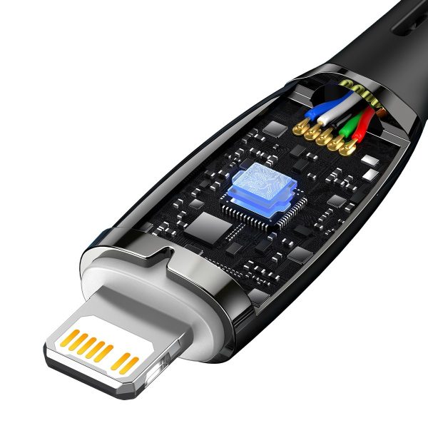 Kabelis Kabelis ātrai uzlādēšanai iPhone USB -C - zibens 480MB/s PD 20W 2m melns