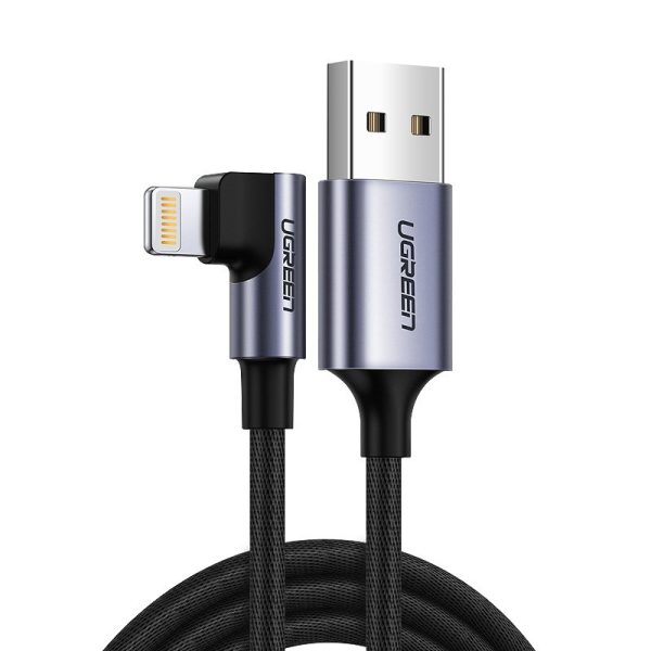 Leņķa kabeļa kabelis iPhone USB - zibens mfi 2
