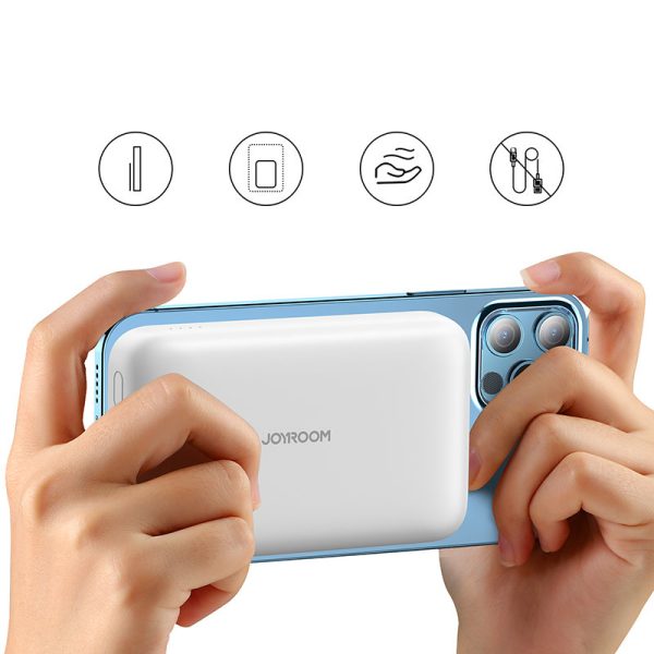 Mini Power Bank 1000mah Magnetic ar QC Pd USB USB-C PD lādētāju