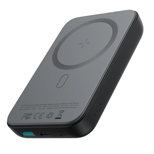 Mini Power Bank 1000mah Magnētiskais ar QC PD USB-C-C QC lādētājs melns