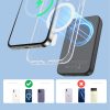 Mini Power Bank 1000mah Magnētiskais ar QC PD USB-C-C QC lādētājs melns