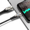 Kabelis Kabelis ātrai uzlādēšanai iPhone USB -A - Lightning Sharp Series 1,2m Black Black