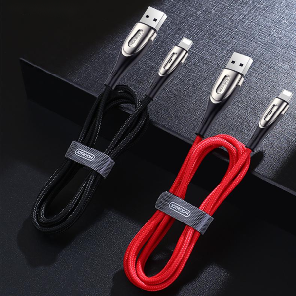 Kabelis Kabelis ātrai uzlādēšanai iPhone USB -A - Lightning Sharp Series 1,2m Black Black