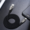 Kabelis Kabelis ātrai uzlādēšanai iPhone USB -A - Lightning Sharp Series 1,2m Black Black
