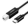 Kabeļa virziens Dirtrakcijai Dircy USB-C-USB-B 480MB/s 2m melns