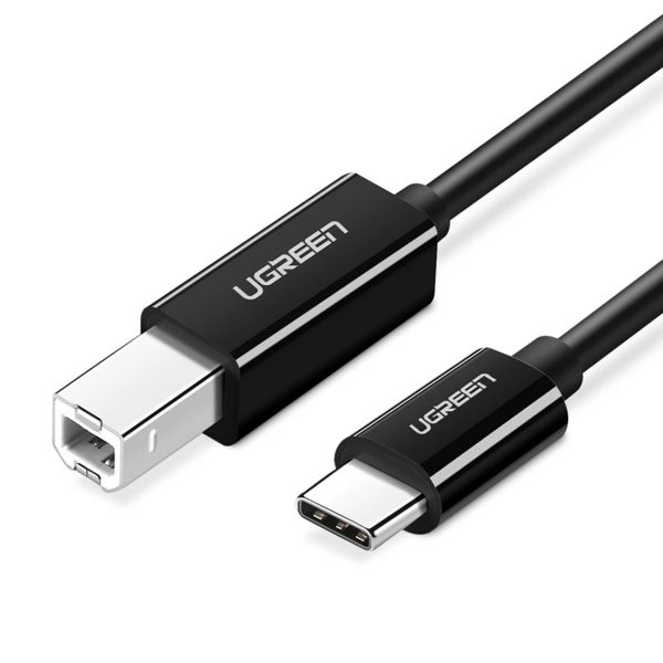 Kabeļa virziens Dirtrakcijai Dircy USB-C-USB-B 480MB/s 2m melns
