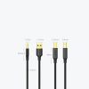 Garais kabeļa kabelis USB-A printera-USB-B 480MB/s 5m melnam
