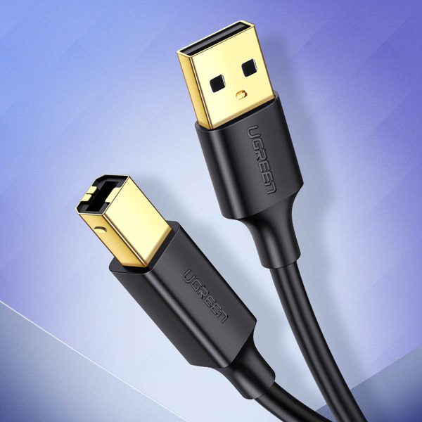 Garais kabeļa kabelis USB-A printera-USB-B 480MB/s 5m melnam