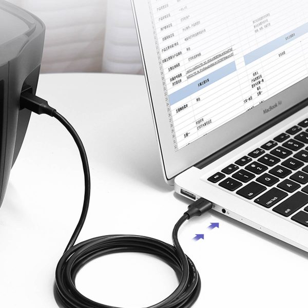 Garais kabeļa kabelis USB-A printera-USB-B 480MB/s 5m melnam