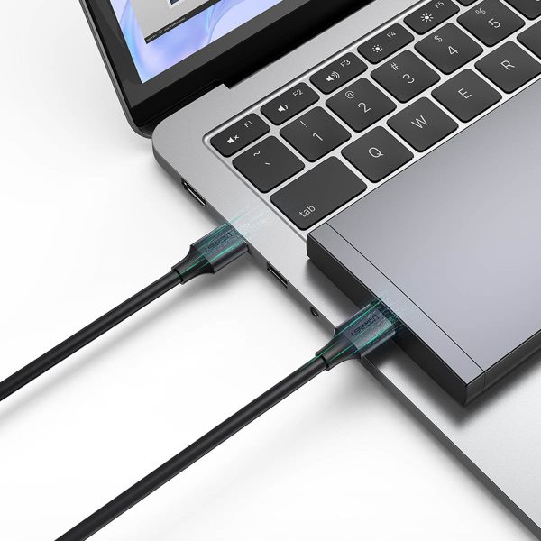 Kabelis USB-A 3,0 5GB/s 0,5M melns