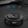 4in1 centrmezgla izplatītāja adapteris USB no 2.0 līdz 4x USB-A 480MB/s 1m balts