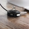 4in1 centrmezgla izplatītāja adapteris USB no 2.0 līdz 4x USB-A 480MB/s 1m balts