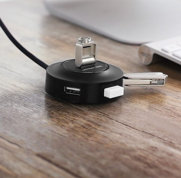 4in1 centrmezgla izplatītāja adapteris USB no 2.0 līdz 4x USB-A 480MB/s 1m balts
