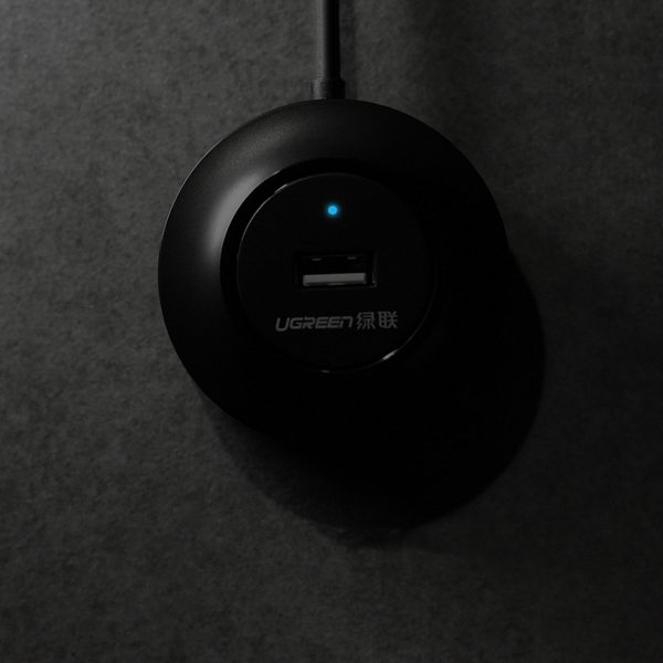 4in1 centrmezgla izplatītāja adapteris USB no 2.0 līdz 4x USB-A 480MB/s 1m balts