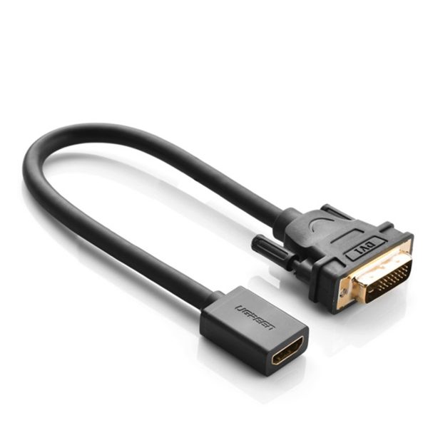 Adaptera adapteris no HDMI (sievietes) līdz DVI (vīrietis) 0,15 m melns