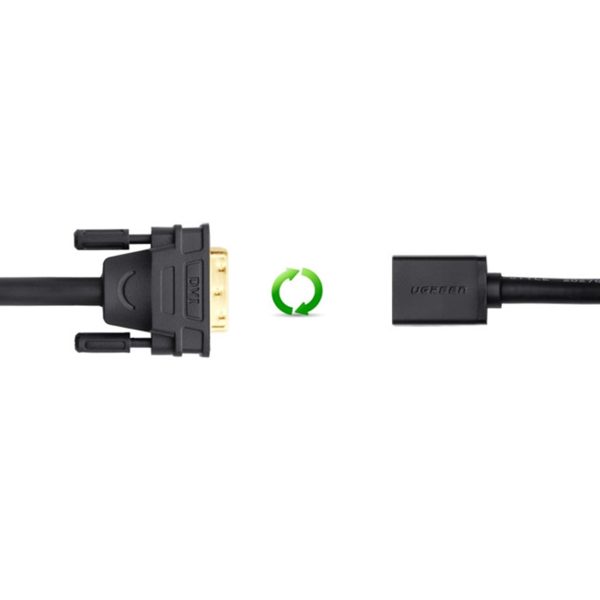 Adaptera adapteris no HDMI (sievietes) līdz DVI (vīrietis) 0,15 m melns