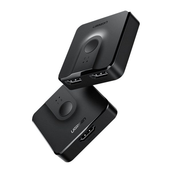 Slēdzis slēdzis HDMI izplatītājs - 2x HDMI 4K 60Hz melns