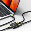 Slēdzis slēdzis HDMI izplatītājs - 2x HDMI 4K 60Hz melns