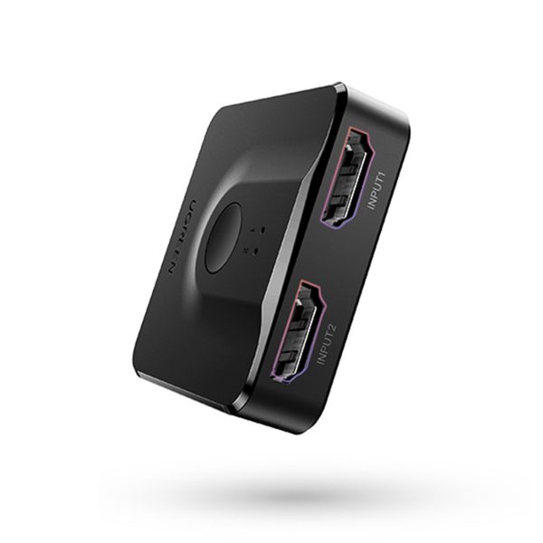 Slēdzis slēdzis HDMI izplatītājs - 2x HDMI 4K 60Hz melns