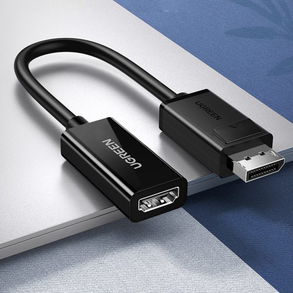 Adaptera adapteris ar DisplayPort (vīrietis) - HDMI (sieviete) 4k 2k melns