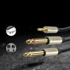 Kabeļa kabeļa audio kolektora mini ligzda 3,5 mm - 2x ligzda 6,35 mm 1m pelēks